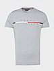 Grey Tommy Hilfiger Corp Split Logo T-Shirt