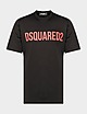 Black Dsquared2 Classic Text Logo T-Shirt