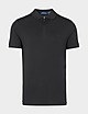 Black Polo Ralph Lauren Stretch Mesh Zip Polo Shirt