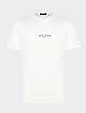 White/White Fred Perry Embroidered Logo T-Shirt