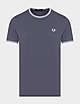 Grey Fred Perry Twin Tipped T-Shirt