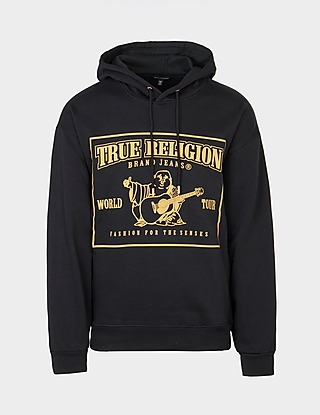 True Religion Front Puff Logo Hoodie