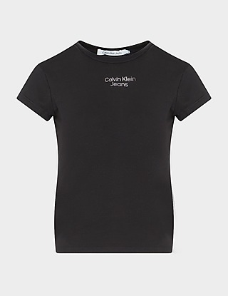 Calvin Klein Jeans Stacked Logo Tight T-Shirt