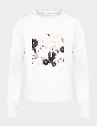 Calvin Klein Womenswear Box Print Sweatshirt