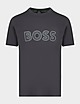 Blue BOSS Rubber Logo T-Shirt