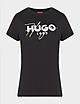 Black HUGO Logo Slim T-Shirt