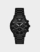 Black Emporio Armani Chronograph Watch