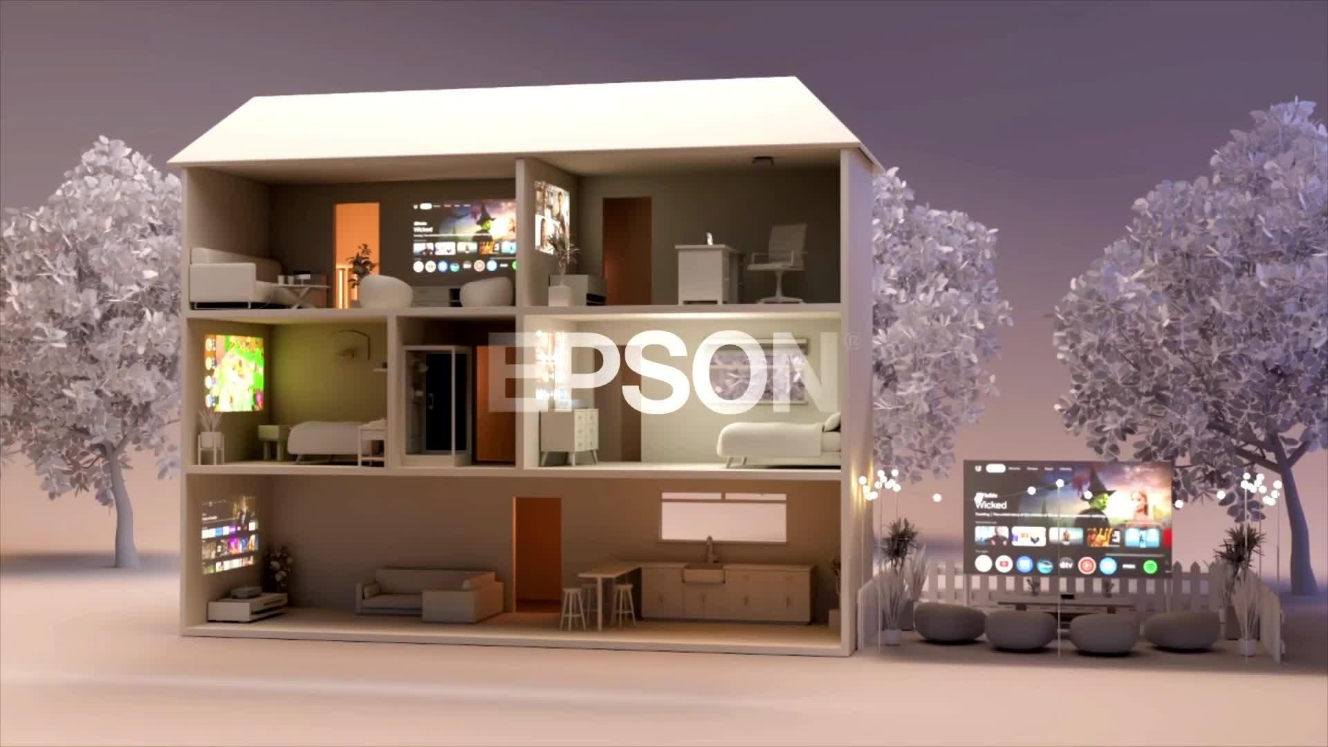Epson Lifestudio Grand EH-LS670W, proiector laser inteligent cu