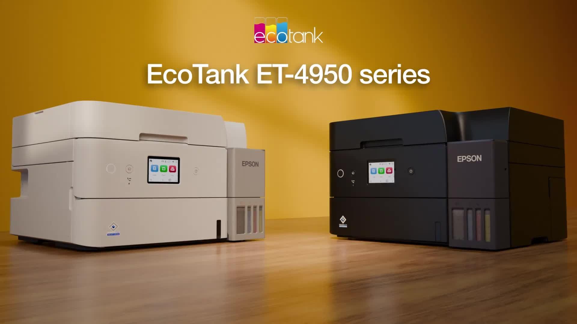 EcoTank ET-4956 White A4 Multifunction Wi-Fi Ink Tank Printer