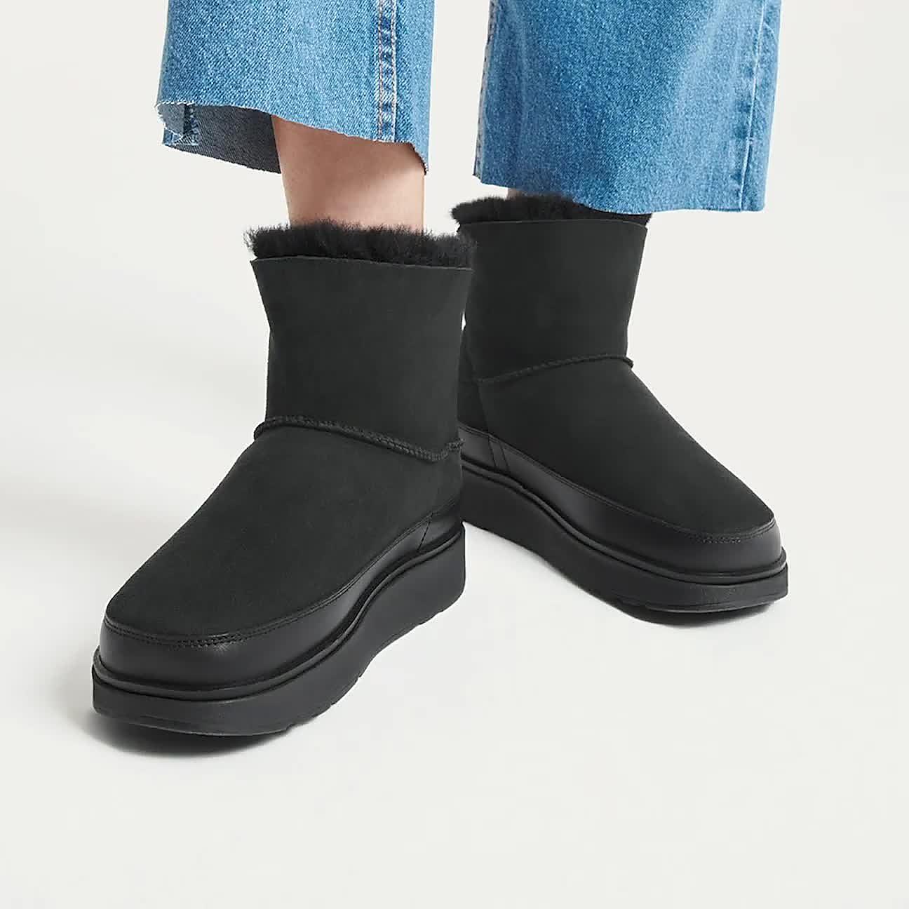 Slip on 2025 shearling boots