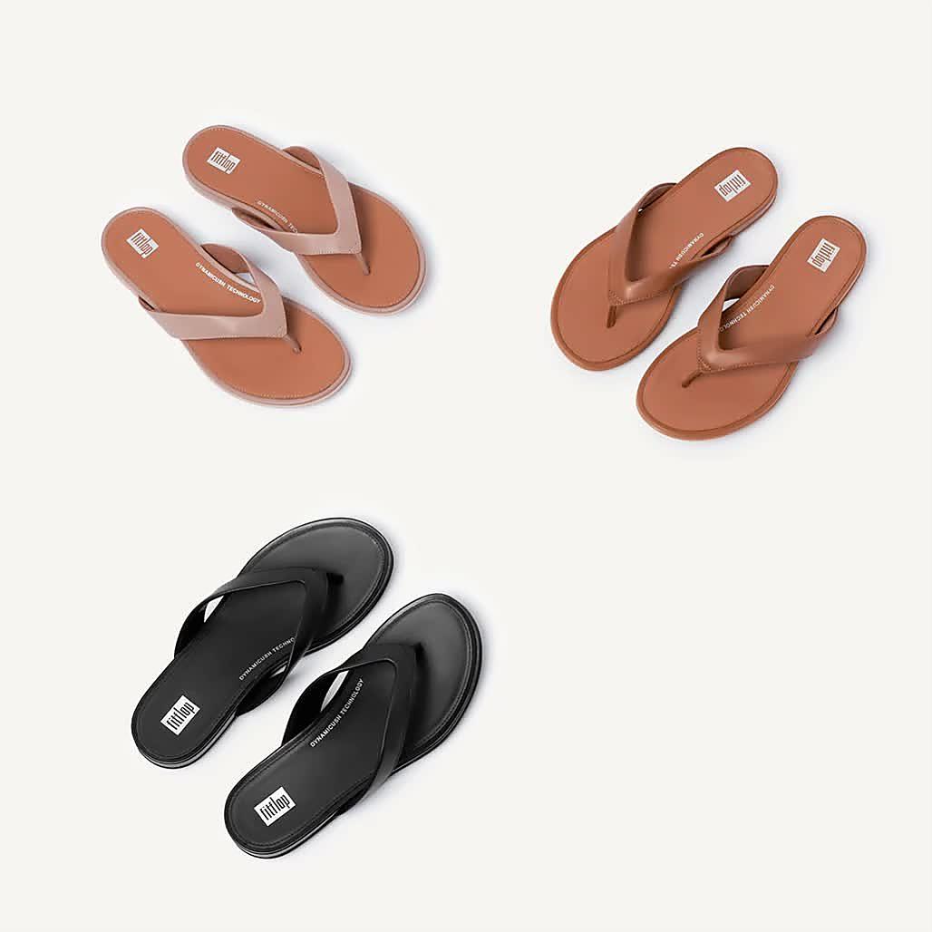 Women's Gracie Leather Flip-Flops | FitFlop US