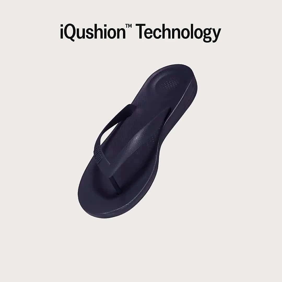 Mens IQUSHION Rubber Flip-Flops | FitFlop US