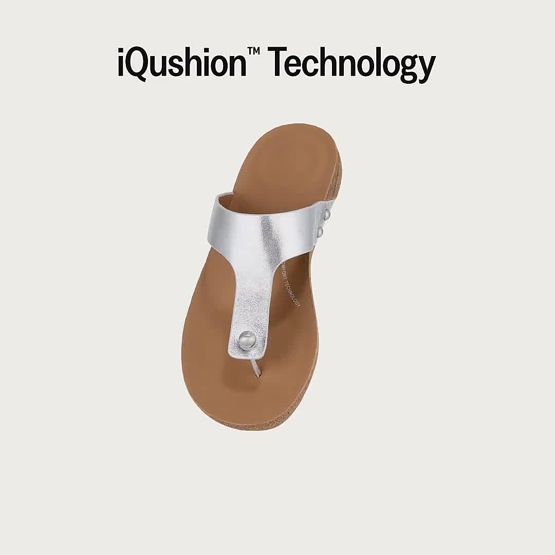 Women's Iqushion Leather Toe-Thongs | FitFlop US