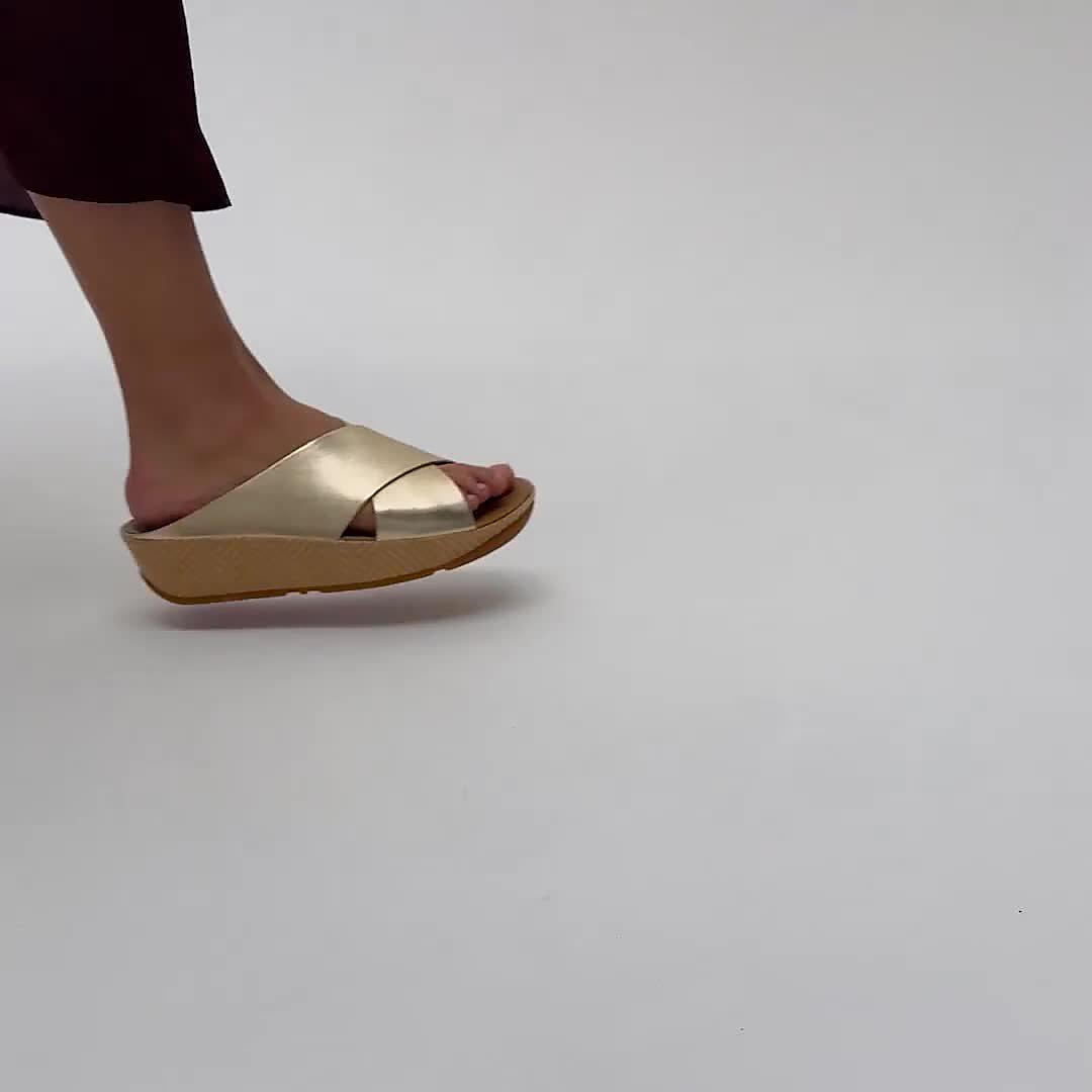 Women's Lulu Lux Leather Slides | FitFlop US