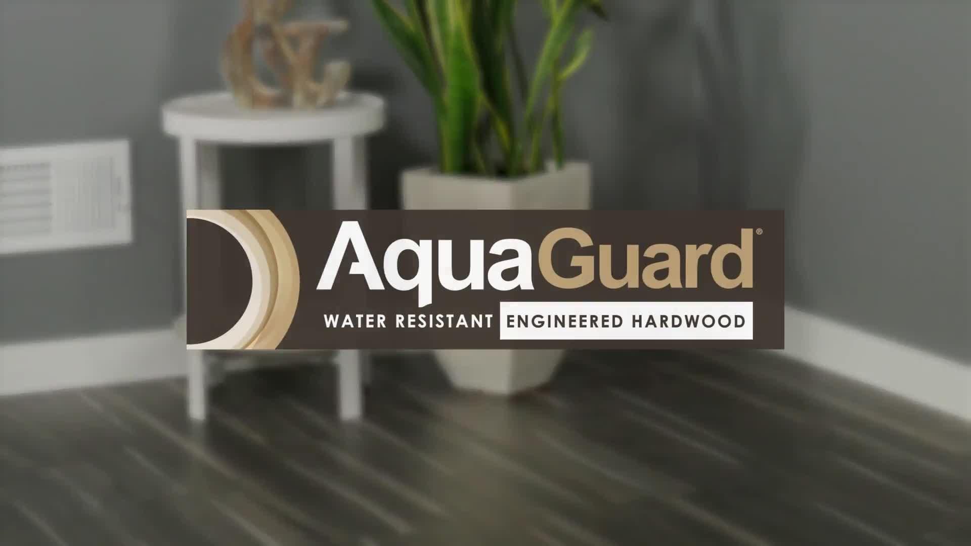 Brushed Grey Oak Wire-Brushed Water Resistant Engineered Hardwood