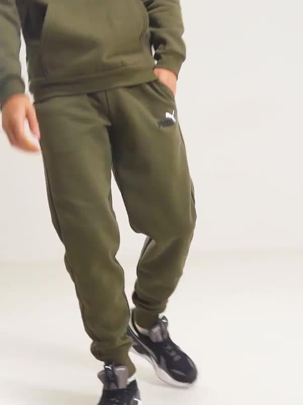 puma men's fleece cargo joggers