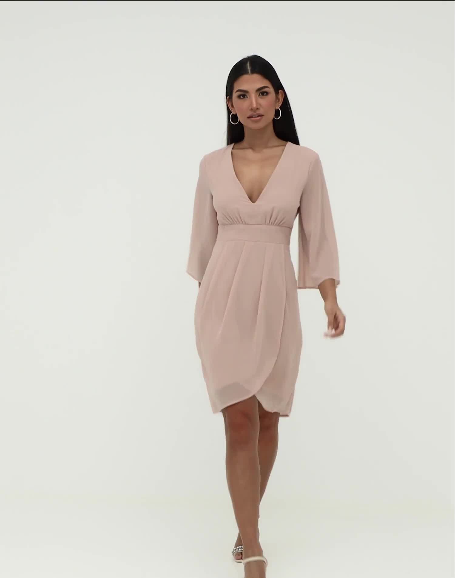 3 quarter sleeve dress