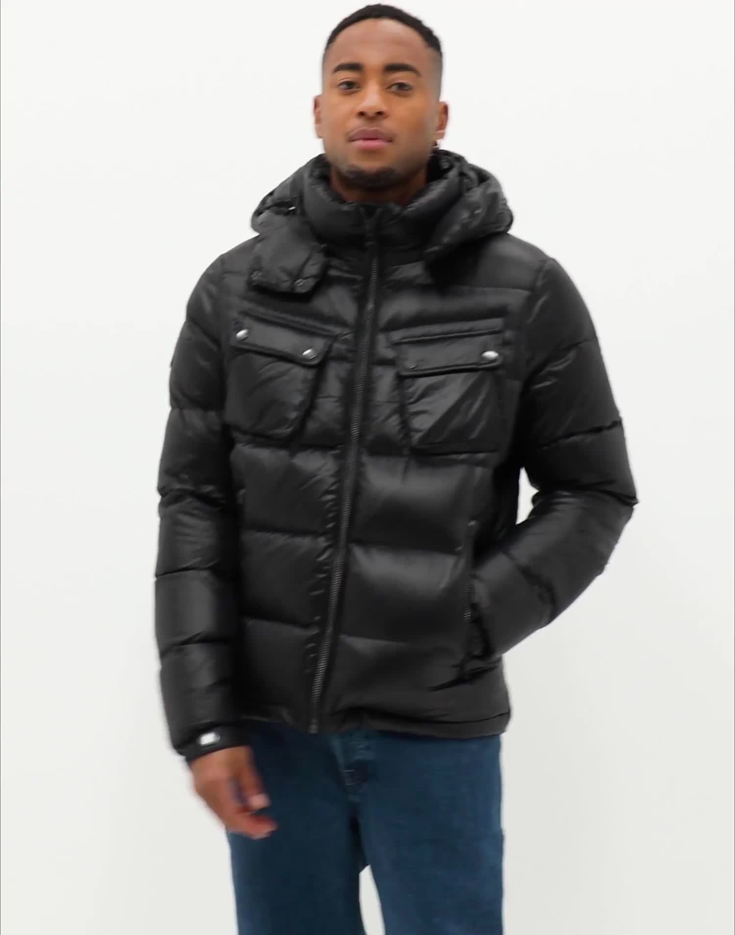 superdry mountain hooded down jacket