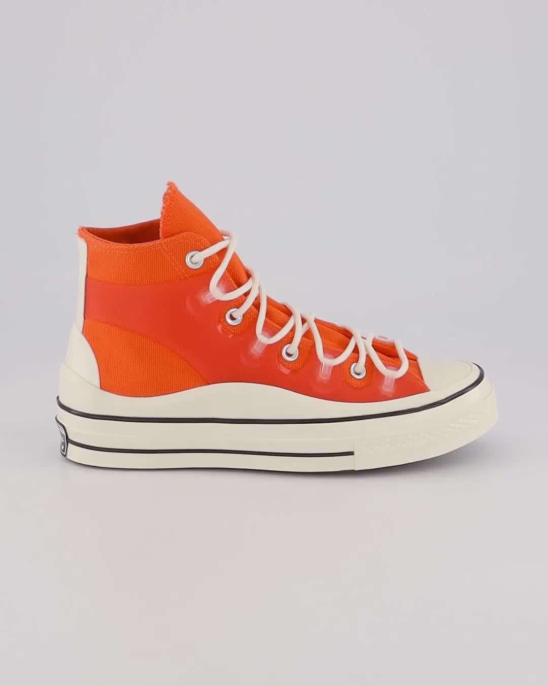 converse orange trainers
