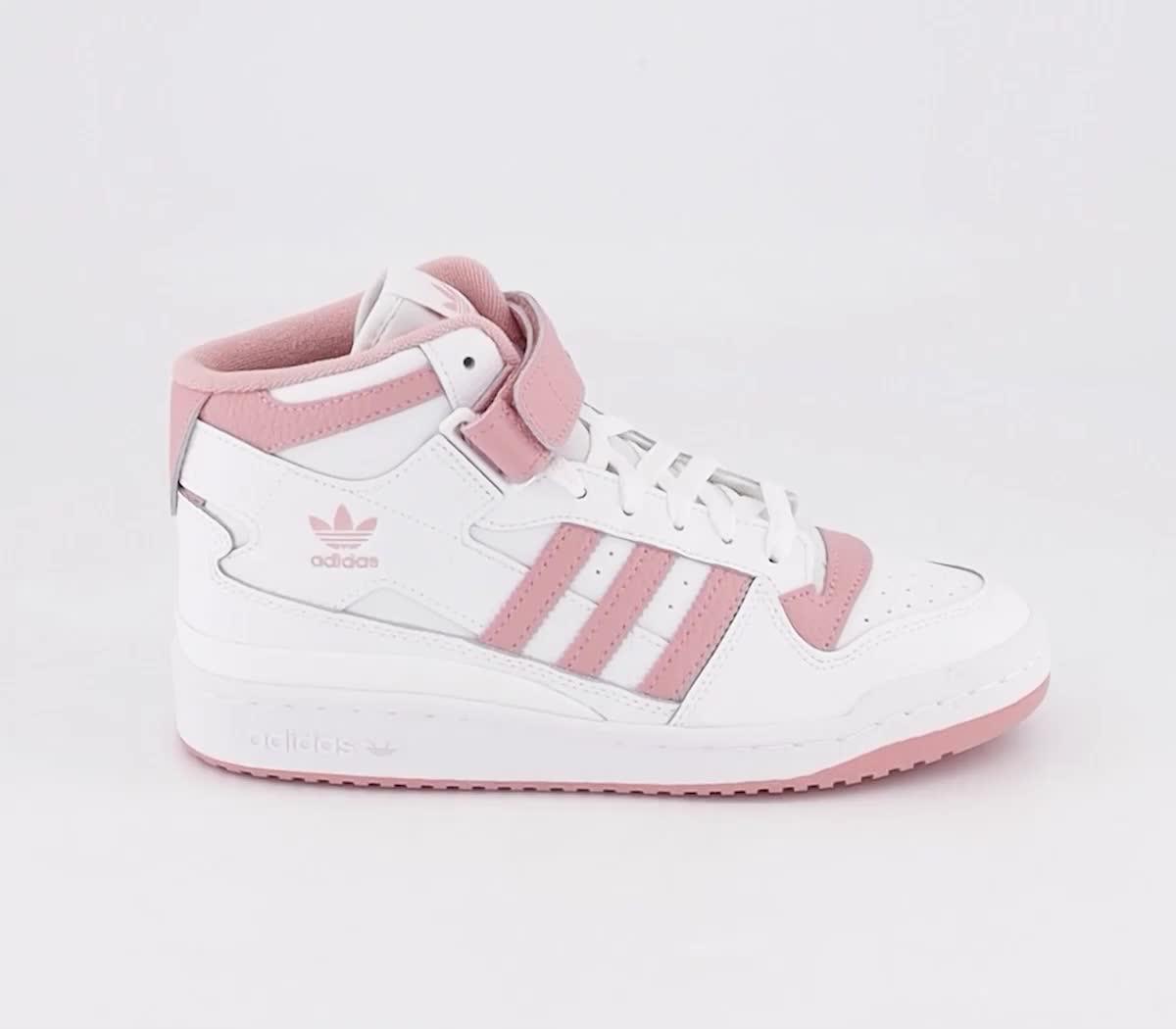 Pink adidas high on sale tops