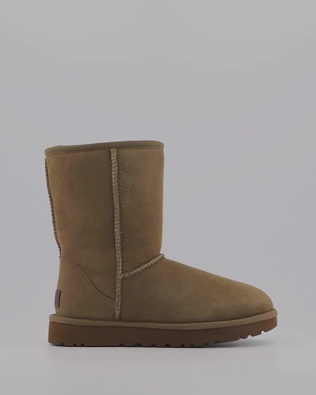 Ugg classic short ii boots black clearance suede