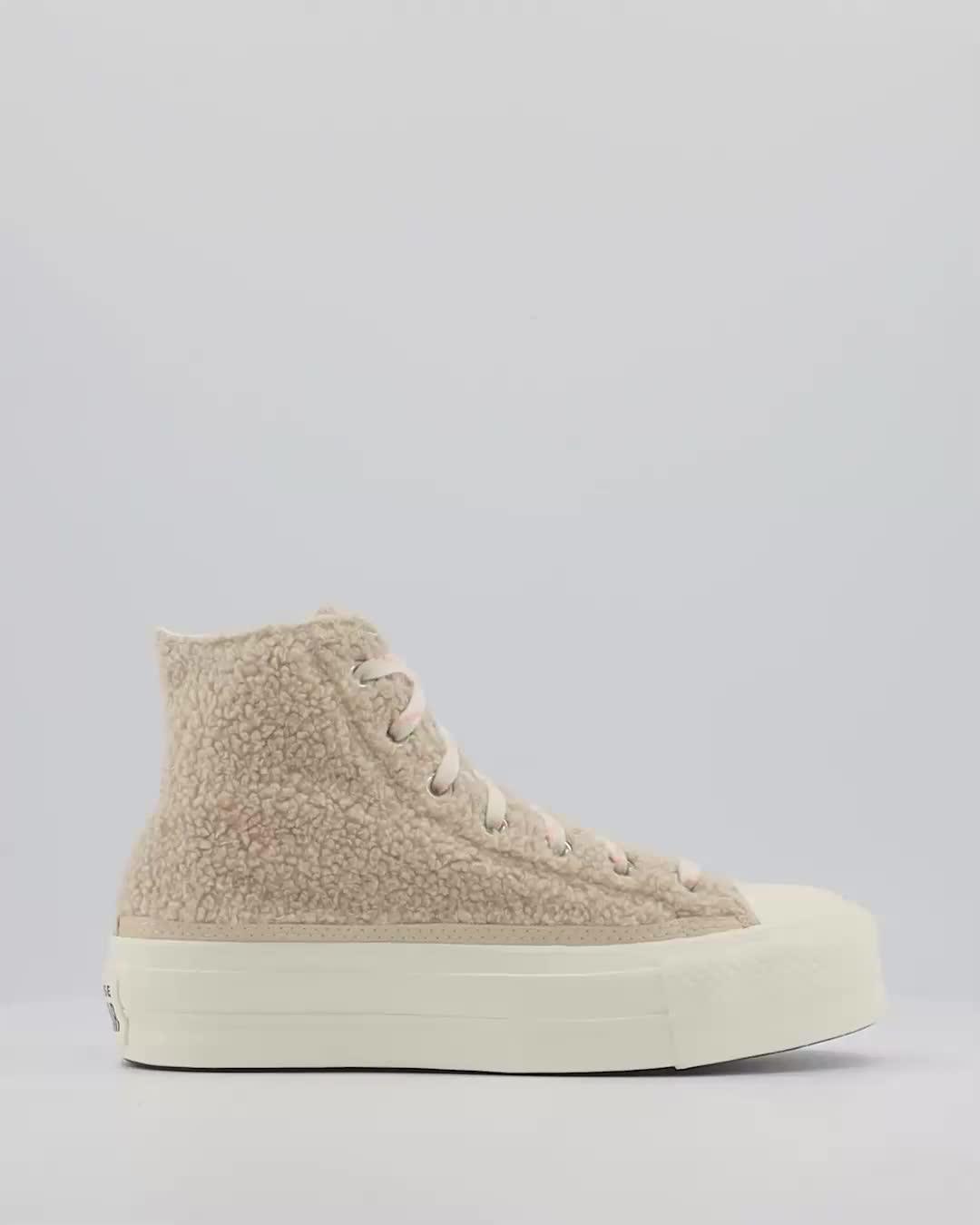 Beige Sneakers Beige Converse Hoog Platform Converse All Star