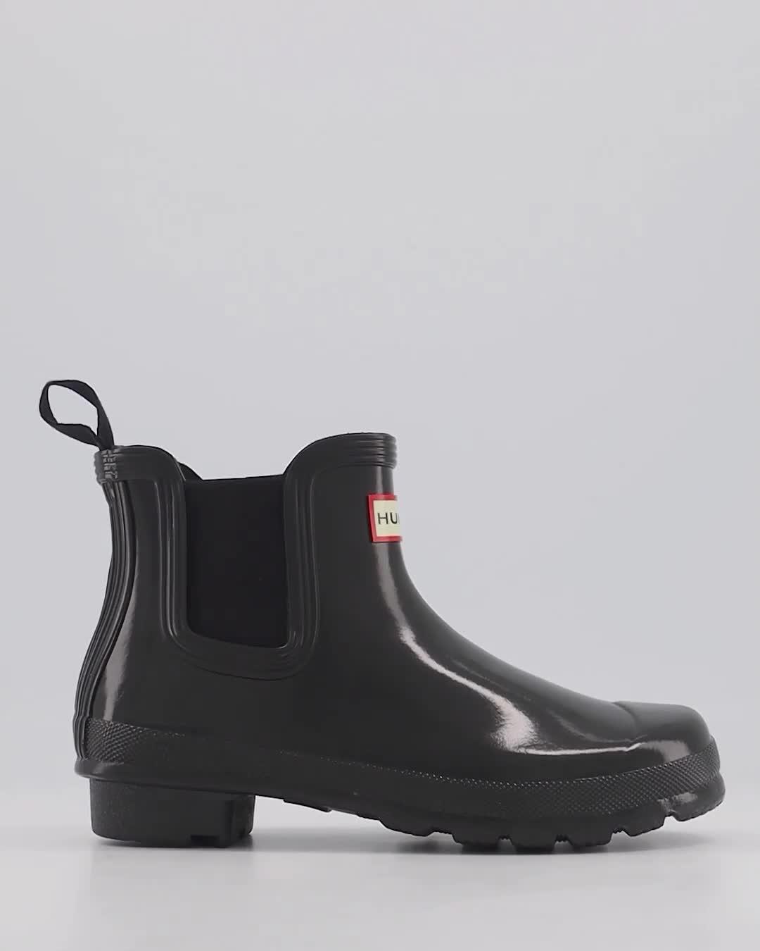 Hunter original chelsea boots in sale black