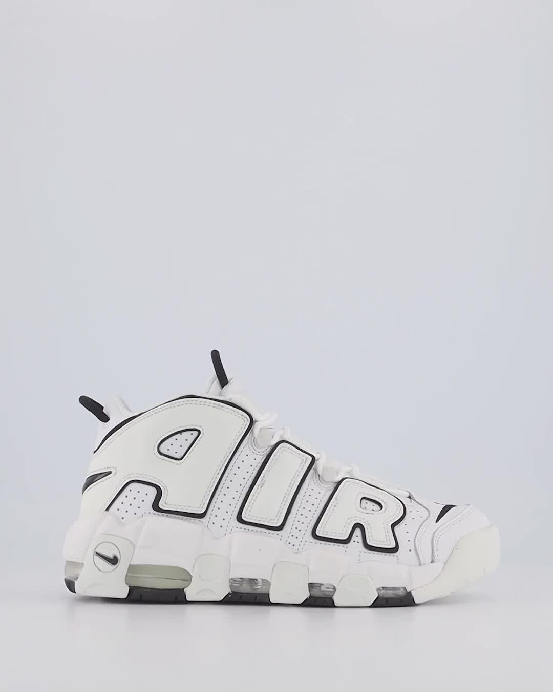 Ficticio dominio El actual Nike Air More Uptempo Trainers Summit White Black Sail - Women's Trainers