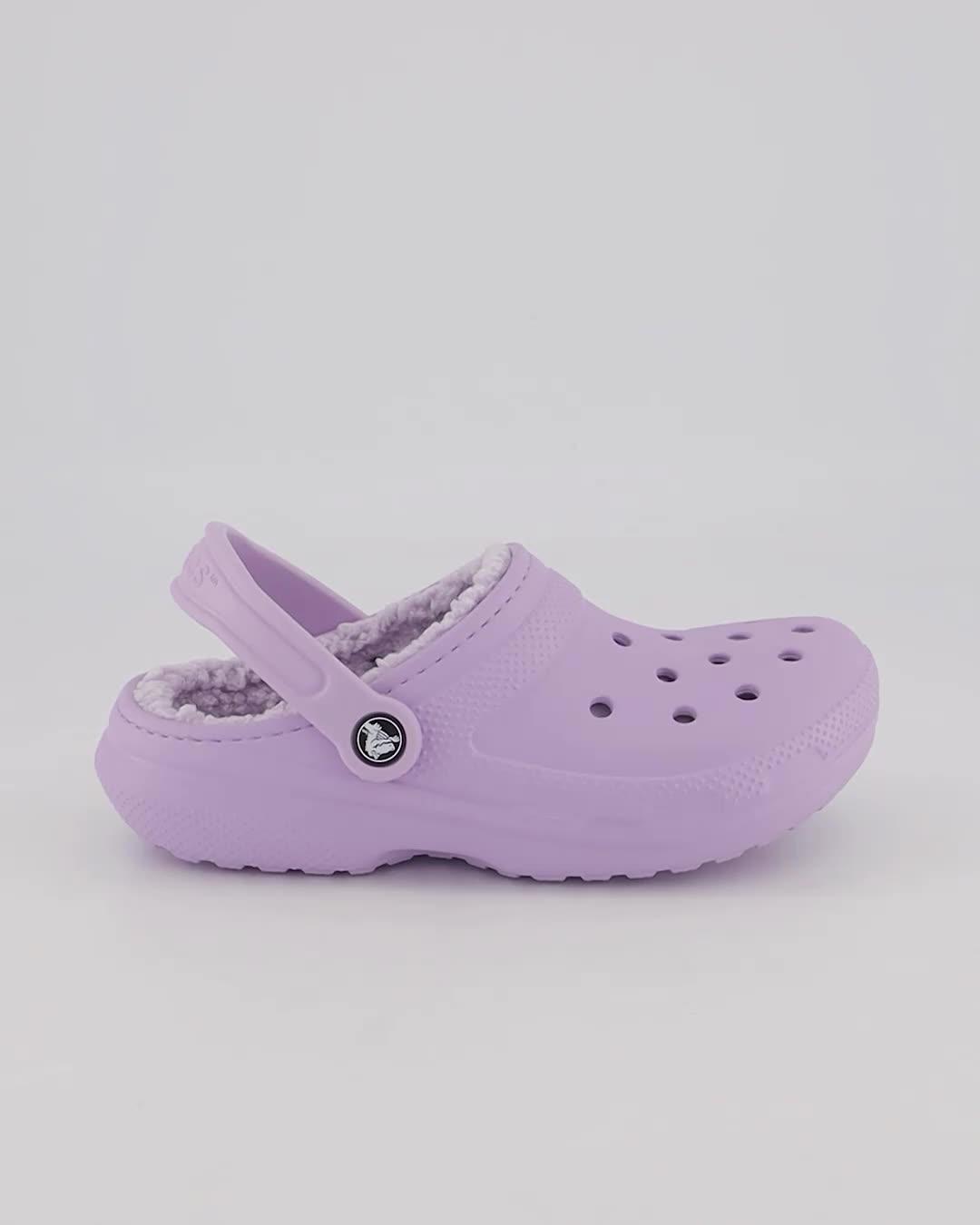 Lavender crocs hot sale with fur