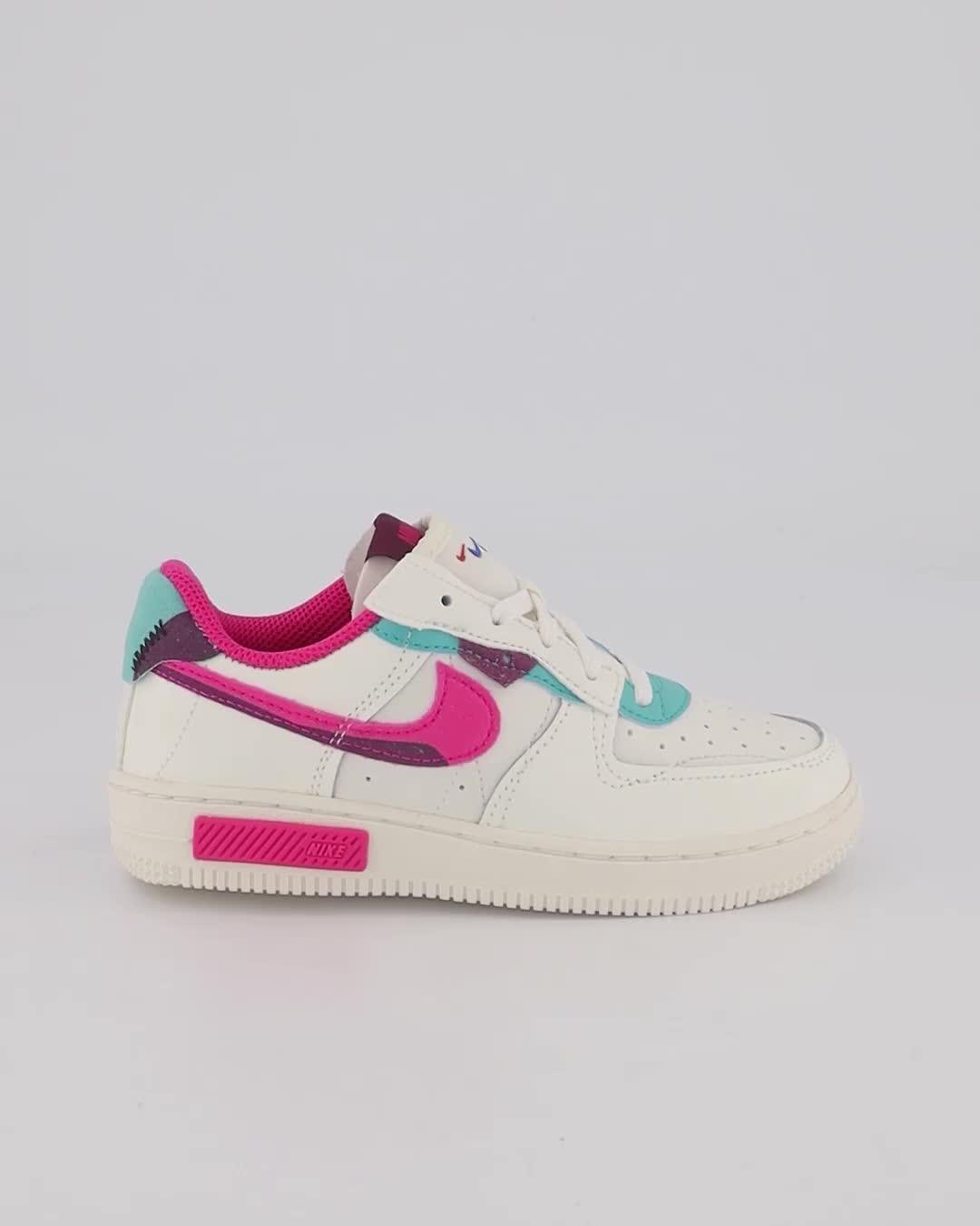 Nike junior air force 1 top gs trainer sail / arctic pink