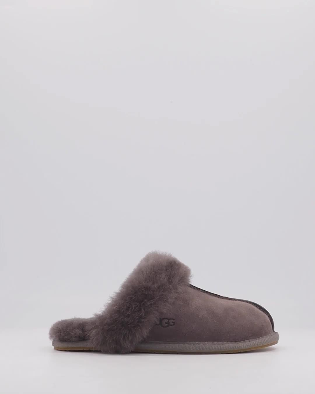 Grey ugg slippers office new arrivals